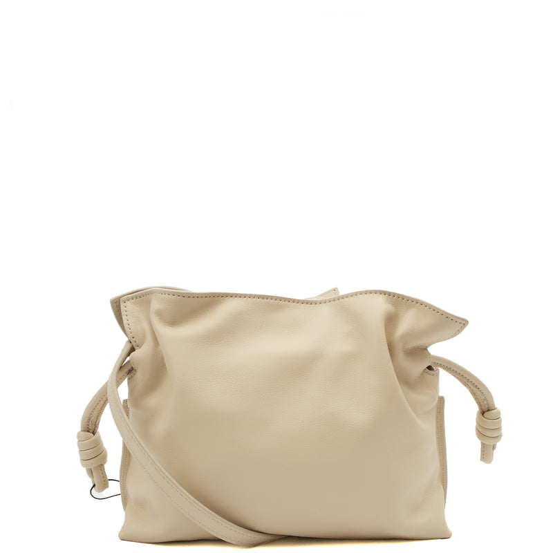 Picture of Loewe Cross Body Flamenco in Neutral, Leather