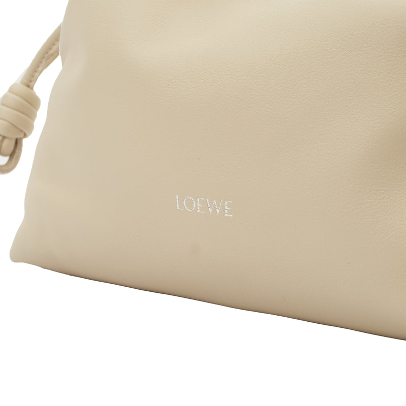 Picture of Loewe Cross Body Flamenco in Neutral, Leather