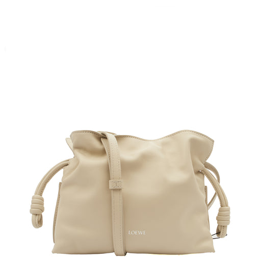 Picture of Loewe Cross Body Flamenco in Neutral, Leather