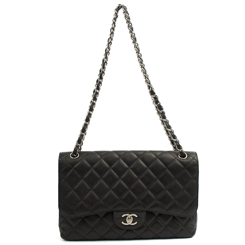 Picture of Chanel Shoulder Bag Classic Double Flap - Large in Black, Caviar Leather