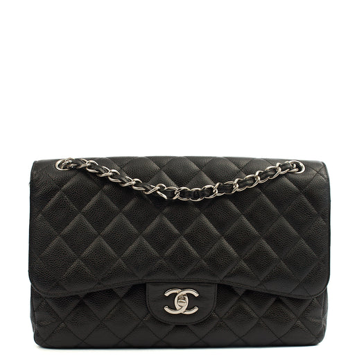 Picture of Chanel Shoulder Bag Classic Double Flap - Large in Black, Caviar Leather