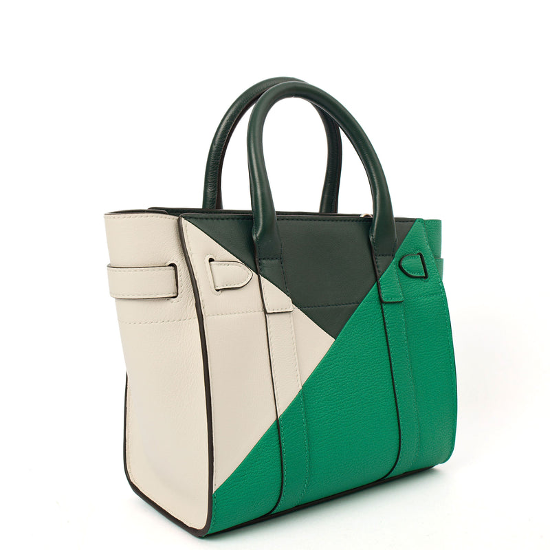 Picture of Mulberry Tote Zipped Bayswater - Small in Green, Leather