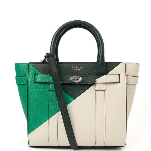 Picture of Mulberry Tote Zipped Bayswater - Small in Green, Leather