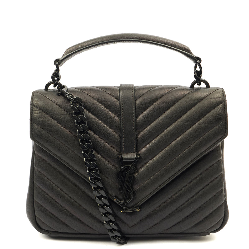 Picture of Saint Laurent Cross Body College - Medium in Black, Leather