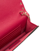 Picture of Valentino Cross Body Rockstud Spike Cross Body Clutch in Pink, Calfskin