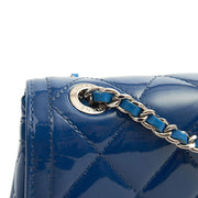 Picture of Chanel Shoulder Bag Classic Single Flap - Small in Blue, Patent Leather