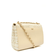 Picture of Aspinal of London Shoulder Bag Lottie in White, Fabric