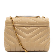 Picture of Saint Laurent Shoulder Bag Lou Lou - Small in Neutral, Calfskin Leather