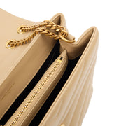 Picture of Saint Laurent Shoulder Bag Lou Lou - Small in Neutral, Calfskin Leather