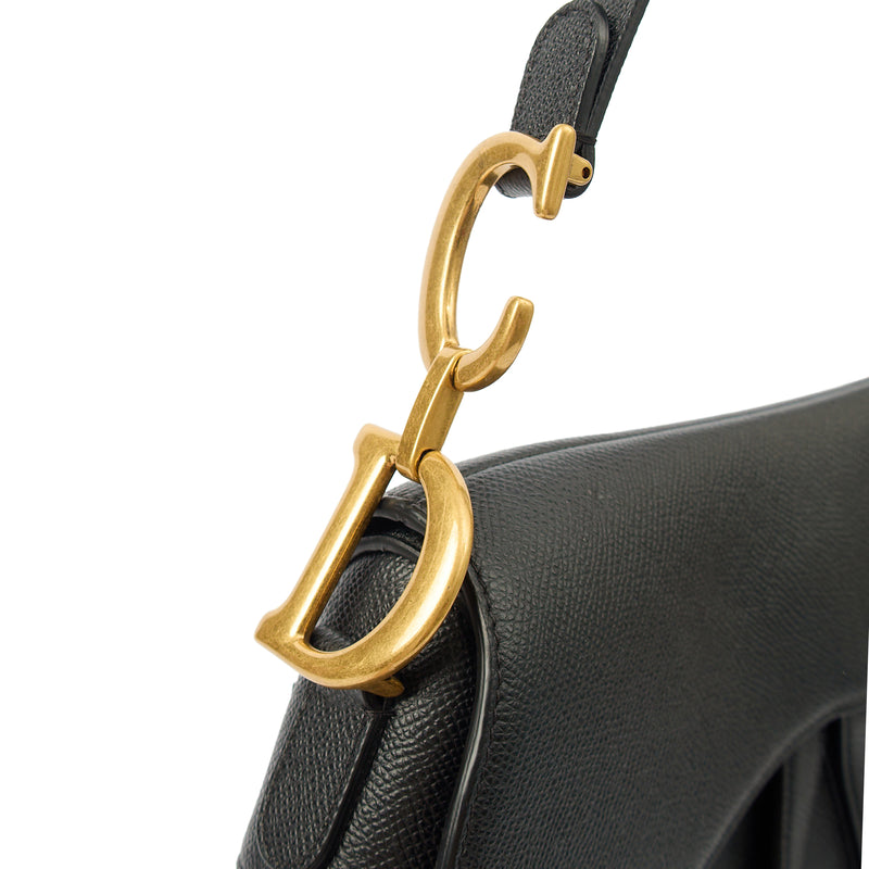 Picture of Christian Dior Shoulder Bag Saddle Bag in Black, Calfskin