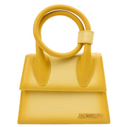 Picture of Jacquemus Cross Body Le Chiquito Noeud in Yellow, Leather