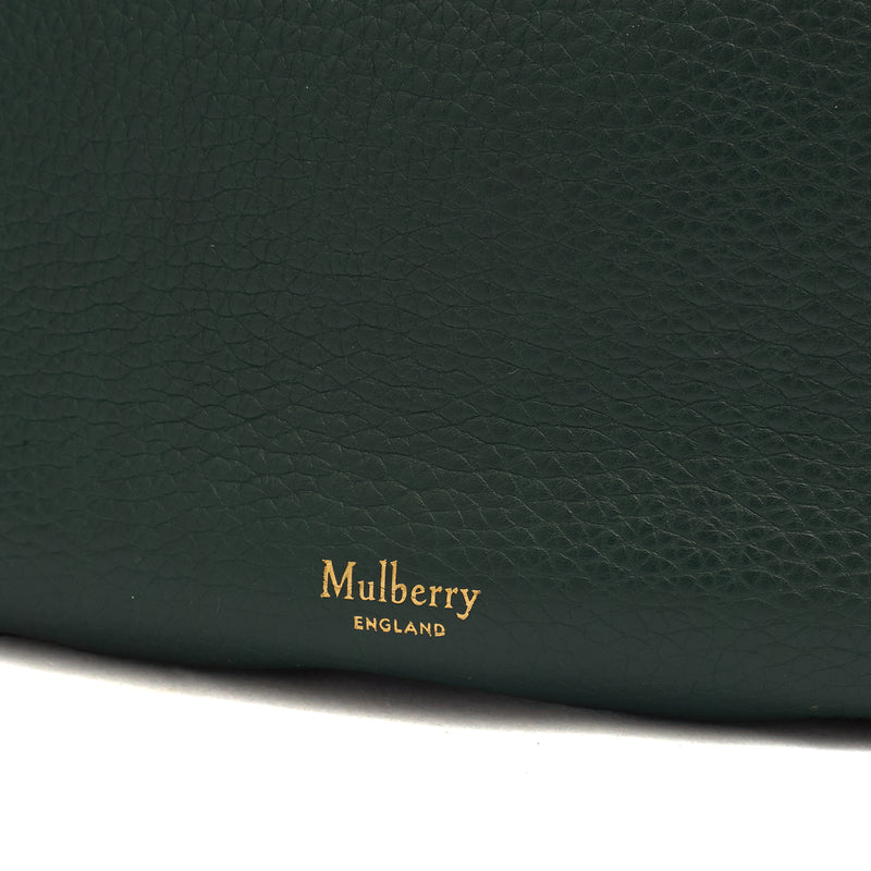 Picture of Mulberry Top Handle Iris Hobo in Mulberry Green, Calfskin Leather