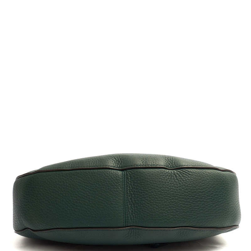 Picture of Mulberry Top Handle Iris Hobo in Mulberry Green, Calfskin Leather