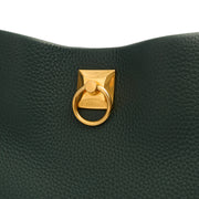 Picture of Mulberry Top Handle Iris Hobo in Mulberry Green, Calfskin Leather