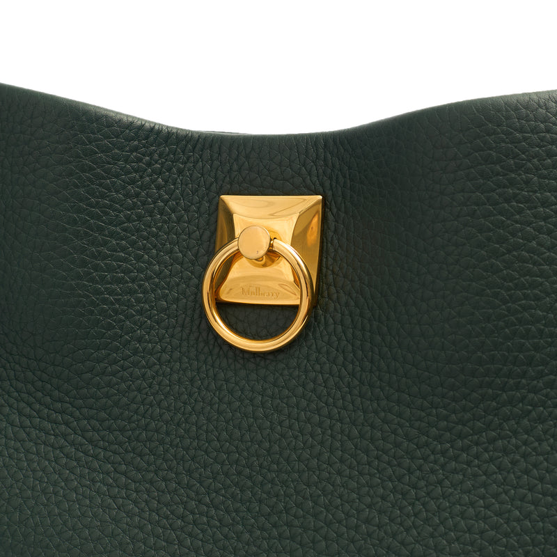 Picture of Mulberry Top Handle Iris Hobo in Mulberry Green, Calfskin Leather