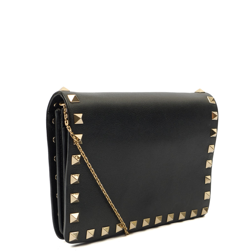 Picture of Valentino Cross Body Rockstud Crossbody Bag - Small in Black, Calfskin