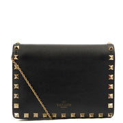 Picture of Valentino Cross Body Rockstud Crossbody Bag - Small in Black, Calfskin