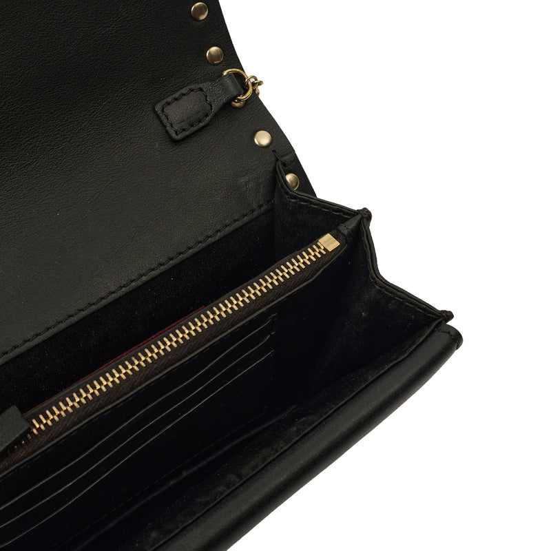 Picture of Valentino Cross Body Rockstud Crossbody Bag - Small in Black, Calfskin