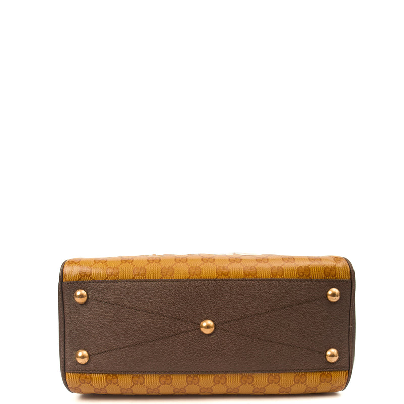 Picture of Gucci Tote Bowler Bag in Brown, Leather