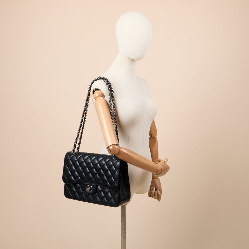 Picture of Chanel Shoulder Bag Classic Double Flap - Large in Black, Caviar Leather