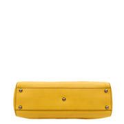 Picture of Fendi Tote Peekaboo - Medium in Yellow, Leather