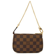 Picture of Louis Vuitton Mini Bag Pochette - Mini in Damier Ebene, Canvas