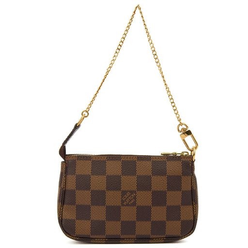 Picture of Louis Vuitton Mini Bag Pochette - Mini in Damier Ebene, Canvas