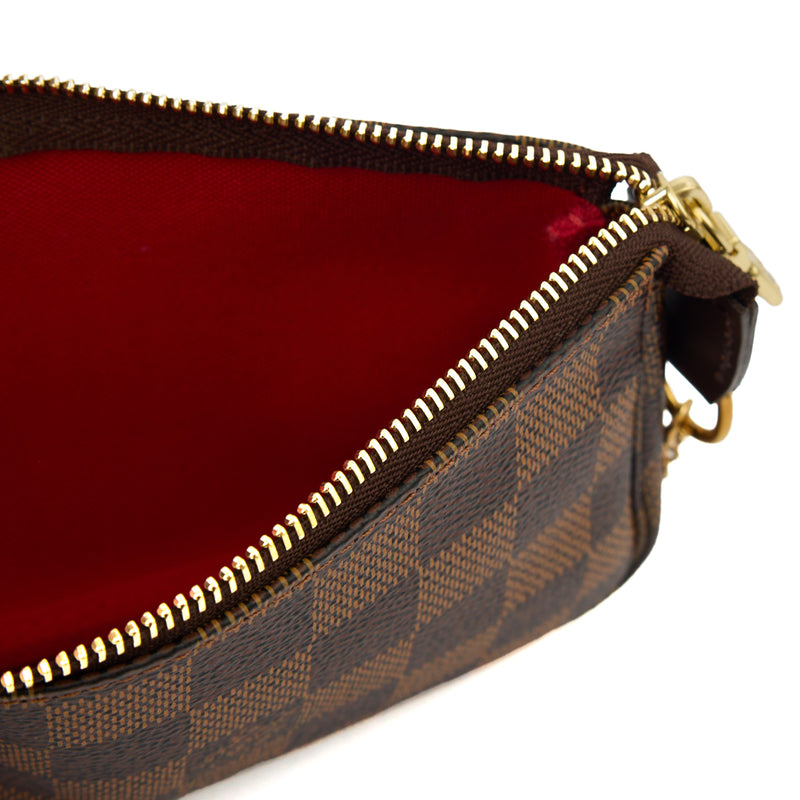 Picture of Louis Vuitton Mini Bag Pochette - Mini in Damier Ebene, Canvas