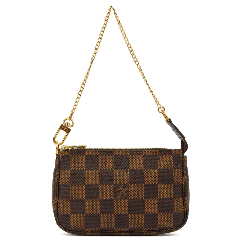 Picture of Louis Vuitton Mini Bag Pochette - Mini in Damier Ebene, Canvas