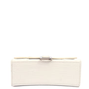 Picture of Balenciaga Mini Bag Hourglass Top Handle Small in White, Exotic Effect Leather
