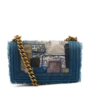 Picture of Chanel Shoulder Bag Boy - Small in Blue, Fabric