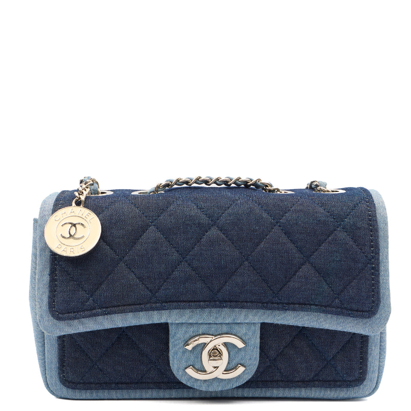 Picture of Chanel Cross Body Flap Bag in Navy, Canvas