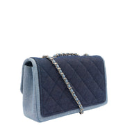 Picture of Chanel Cross Body Flap Bag in Navy, Canvas