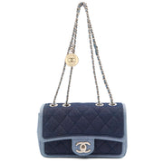 Picture of Chanel Cross Body Flap Bag in Navy, Canvas
