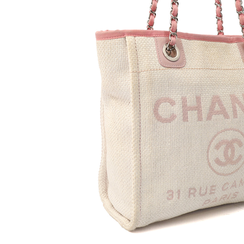 Picture of Chanel Tote Deauville Tote - Small in Pink, Fabric
