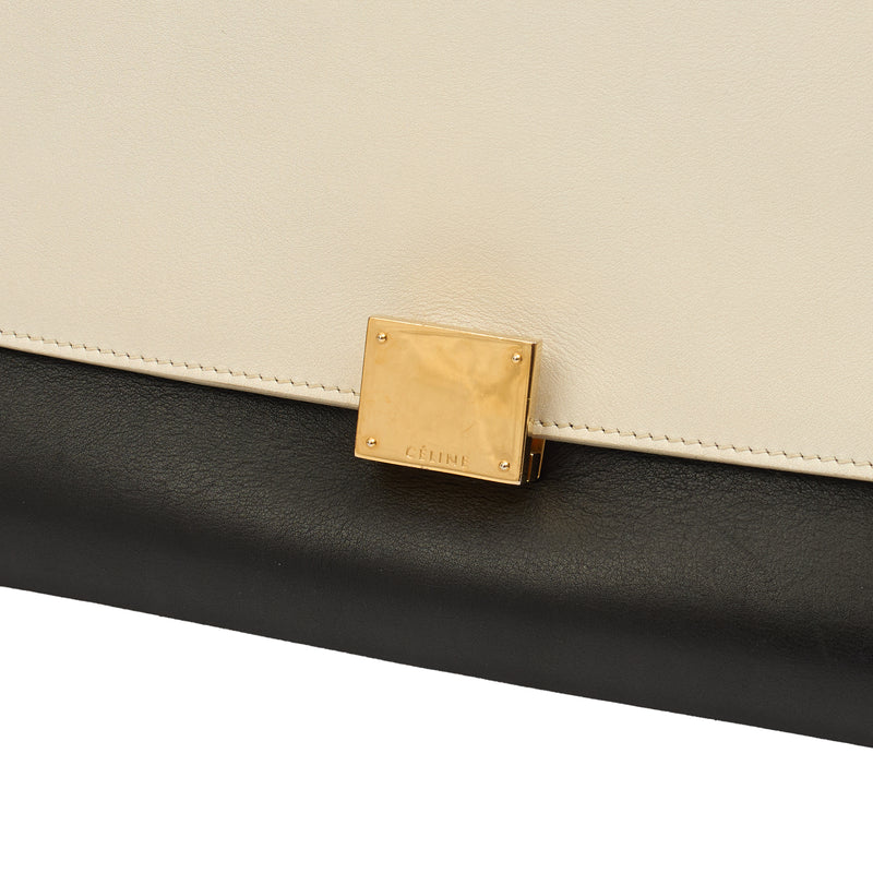 Picture of Celine Tote Trapeze - Medium in Black, Leather