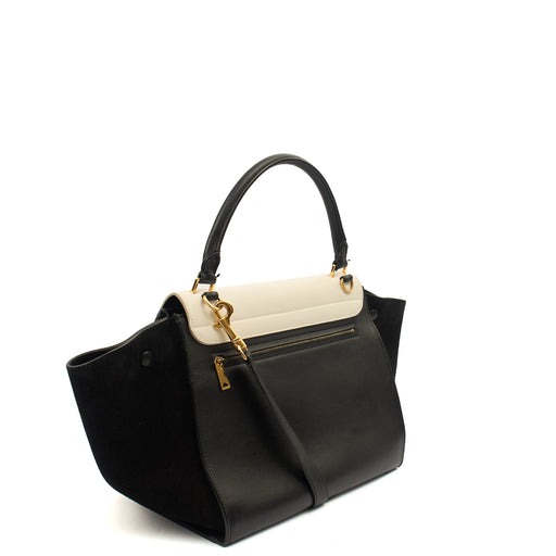 Picture of Celine Tote Trapeze - Medium in Black, Leather