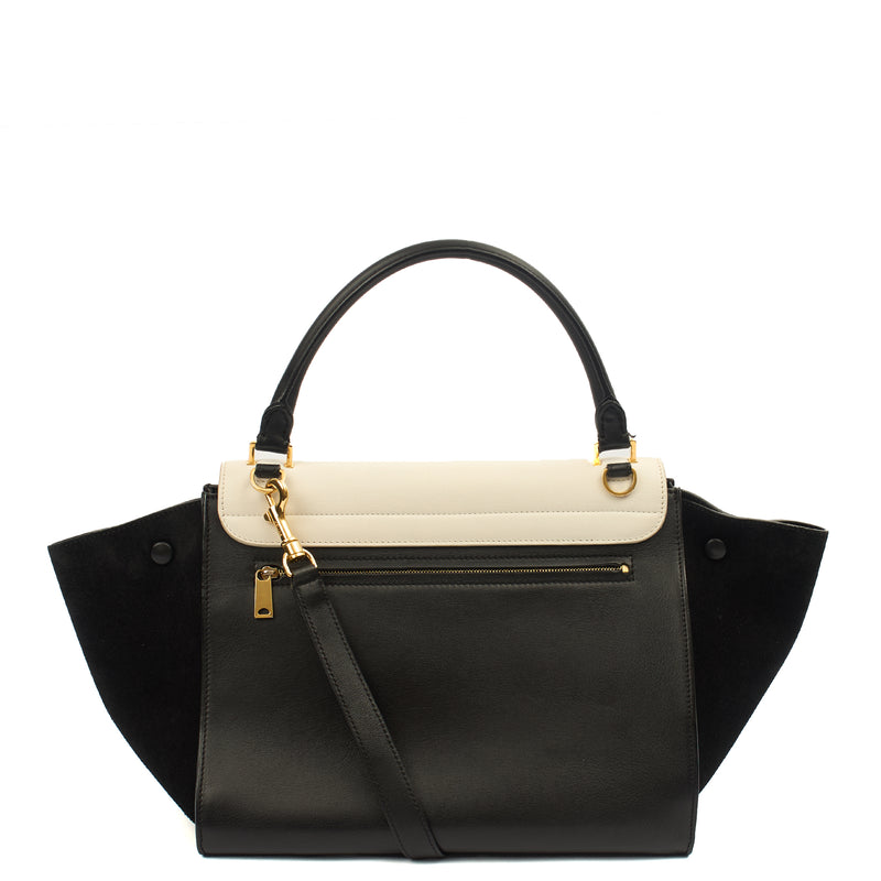 Picture of Celine Tote Trapeze - Medium in Black, Leather