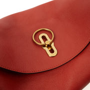 Picture of Mulberry Tote Leighton - Small in Red, Calfskin Leather
