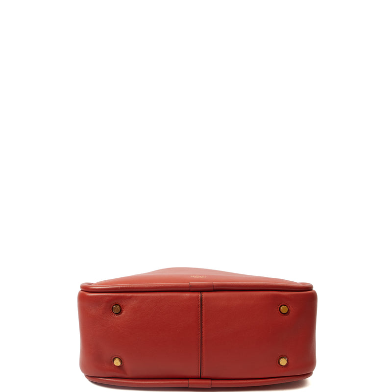 Picture of Mulberry Tote Leighton - Small in Red, Calfskin Leather