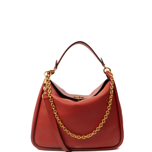 Picture of Mulberry Tote Leighton - Small in Red, Calfskin Leather