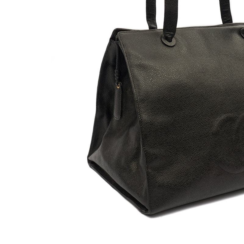 Picture of Chanel Tote Vintage Tote in Black, Caviar Leather