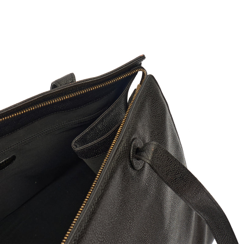 Picture of Chanel Tote Vintage Tote in Black, Caviar Leather