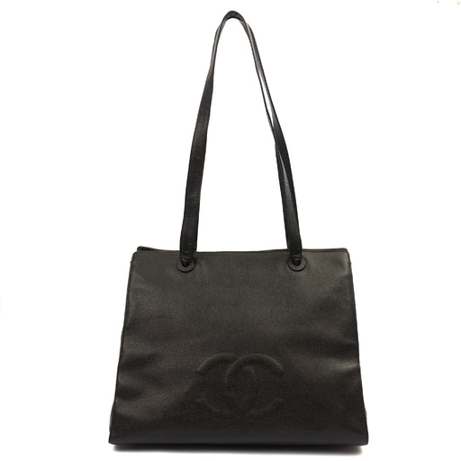 Picture of Chanel Tote Vintage Tote in Black, Caviar Leather