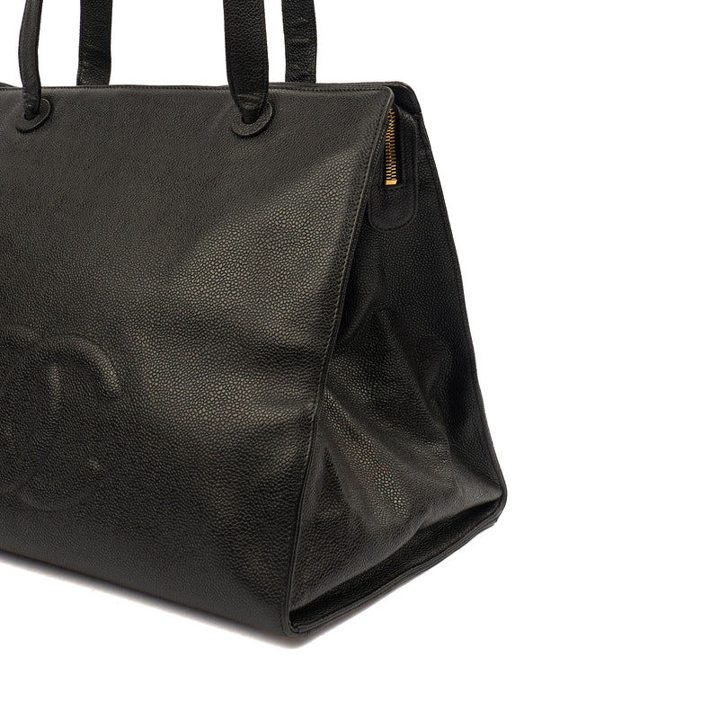Picture of Chanel Tote Vintage Tote in Black, Caviar Leather