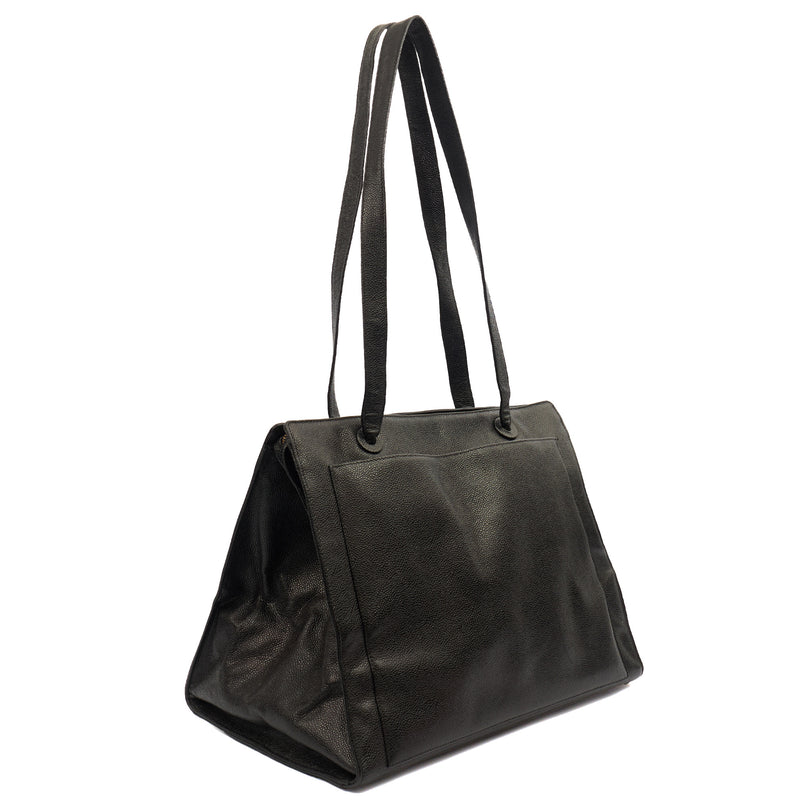Picture of Chanel Tote Vintage Tote in Black, Caviar Leather