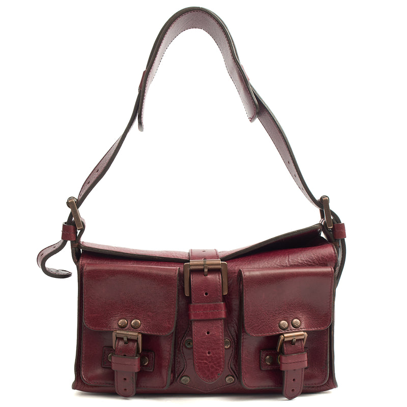 Picture of Mulberry Shoulder Bag Blenheim in Red, Calfskin Leather