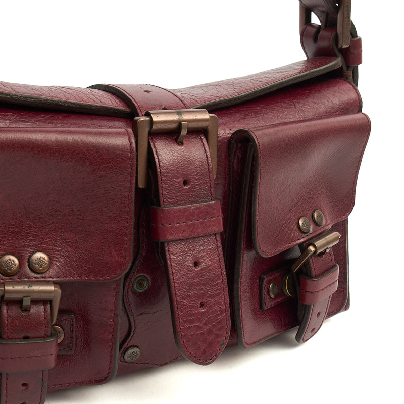 Picture of Mulberry Shoulder Bag Blenheim in Red, Calfskin Leather