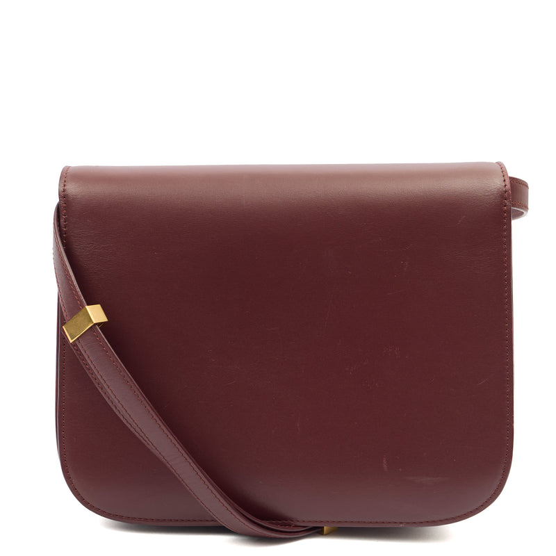 Picture of Celine Shoulder Bag Box Bag - Teen in Red, Leather