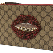 Picture of Gucci Clutch GG Supreme - Pouch in Red, Leather